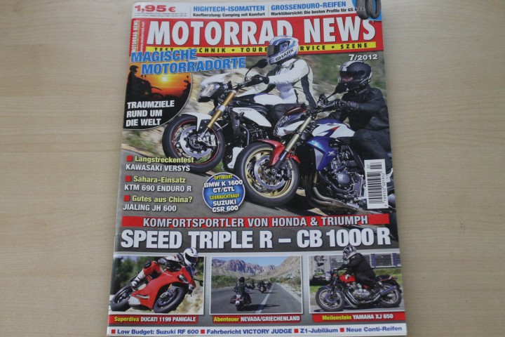 Deckblatt Motorrad News (07/2012)
